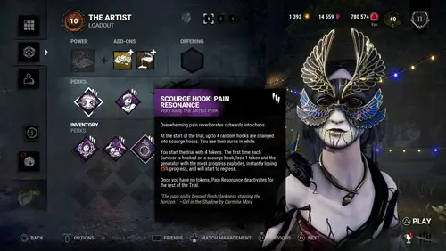 Scourge Hooke: Pain Resonance, one of the best killer Perks in Dead by Daylight