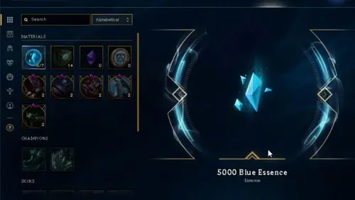 Blue Essence inventory in League of Legends