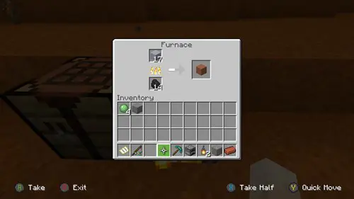 The recipe on how to make Terracotta in Minecraft.