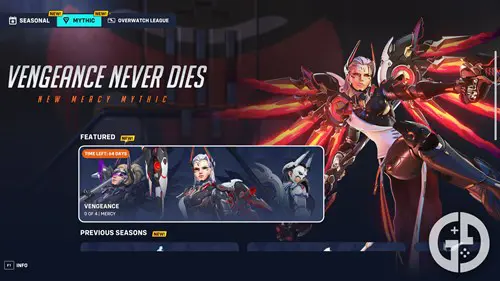 Vengeance Never Dies Mercy skin in Overwatch 2