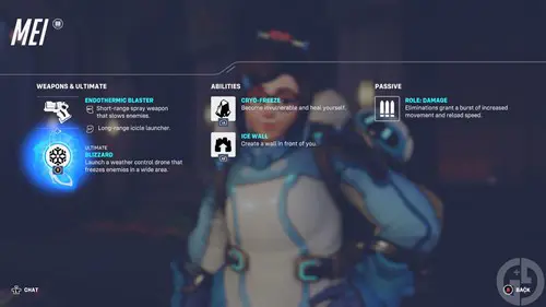 Mei's abilities in Overwatch 2