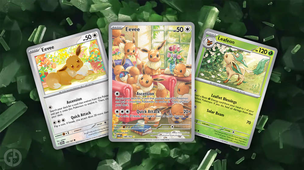 Exclusive first look at Eevee cards from Pokemon TCG Twilight Masquerade