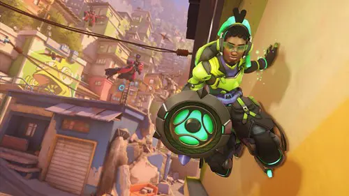 Lucio wallrides in Overwatch 2.