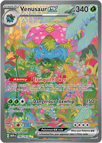 A Venusaur ex Special Illustration Rare card from Pokemon 151