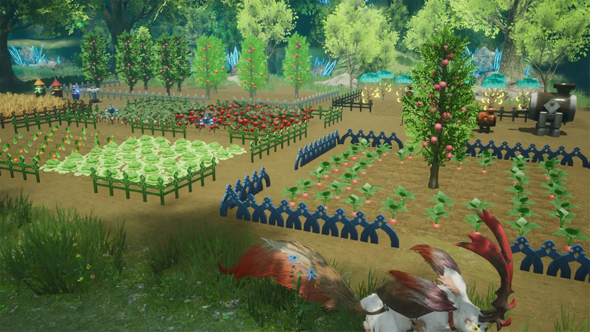 A fully grown farm in Harvestella