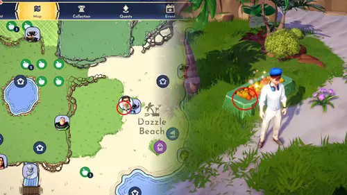 Olaf's Parasol location in Disney Dreamlight Valley