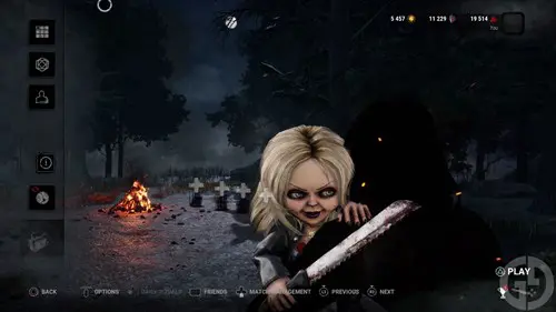 Tiffany Valentine, a Legendary Cosmetic for Chucky, as she appears in Dead by Daylight