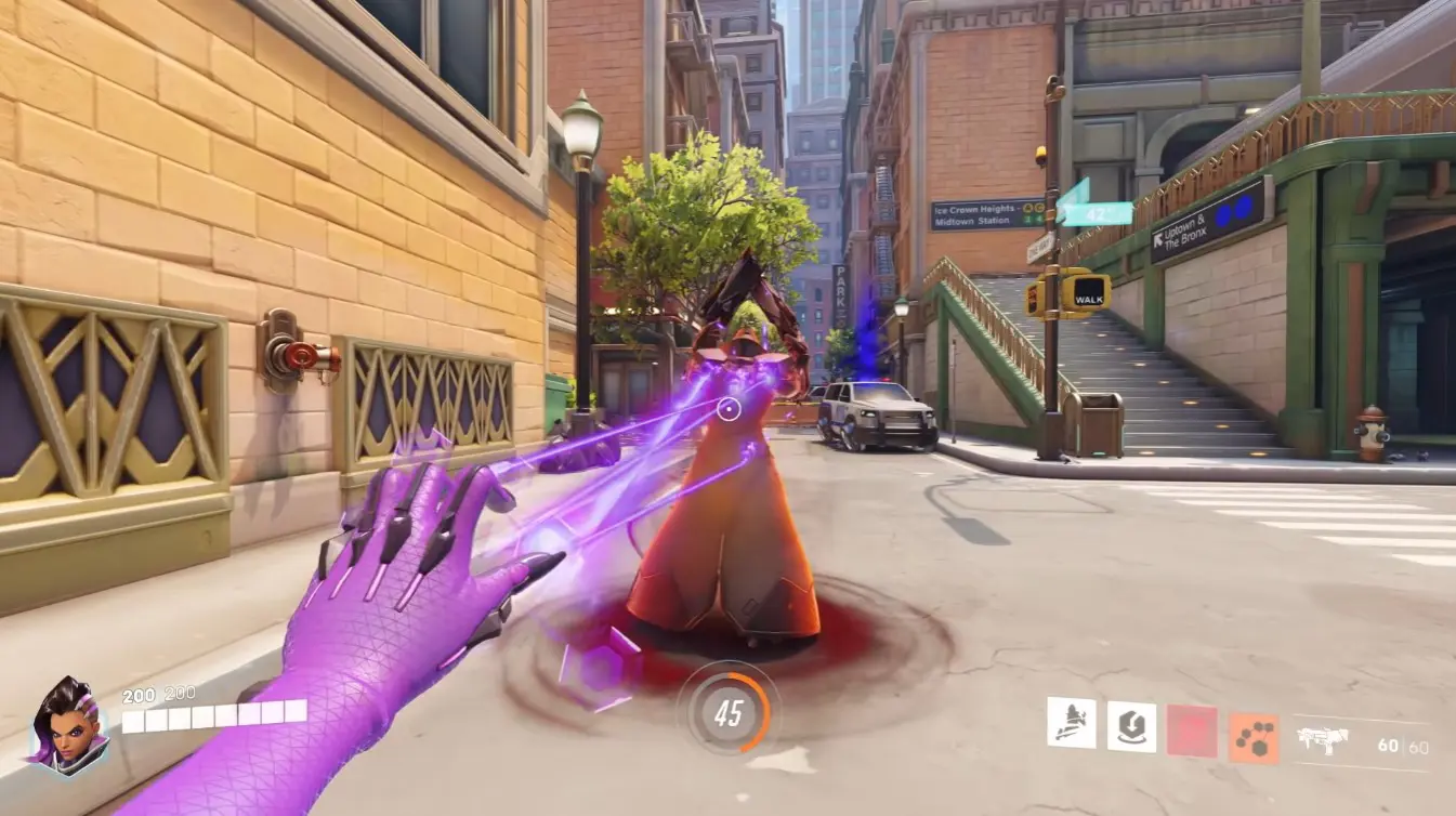 Sombra gameplay in OW2