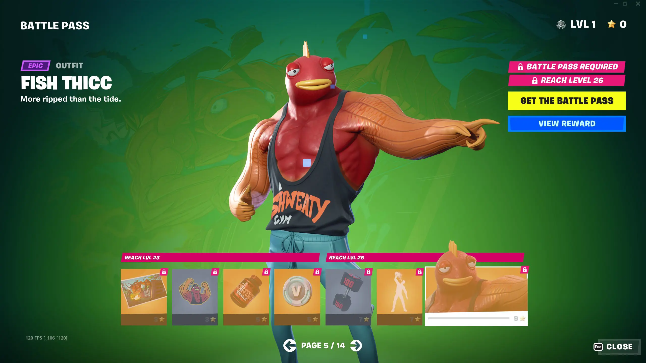 Fish Thicc skin in Fortnite