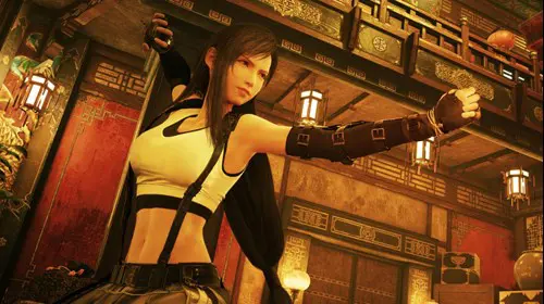 Tifa Lockheart ready for action in Final Fantasy 7 Remake.