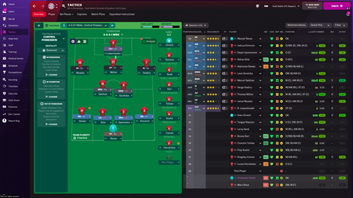 FM22 Control Possession Tactic