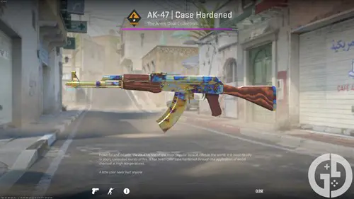 Image of the AK-47 Case Hardened skin in CS2