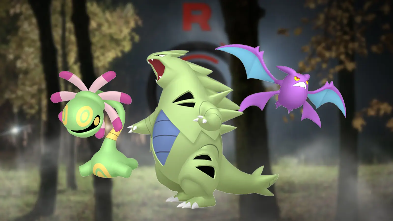 Cradily, Tyranitar & Crobat in Cliff's team