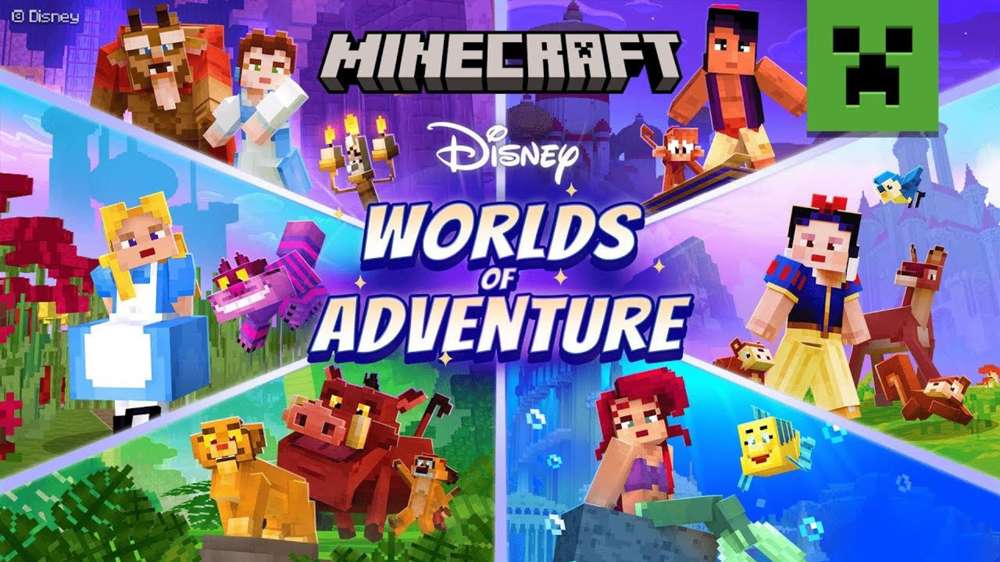 How to play the Disney Worlds of Adventure DLC in Minecraft