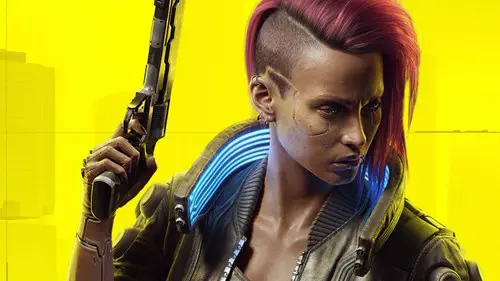 Cyberpunk 2077 female V poster