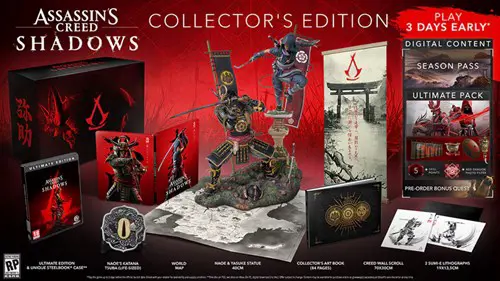 The Assassin's Creed Shadows Collector's Edition & all of its contents