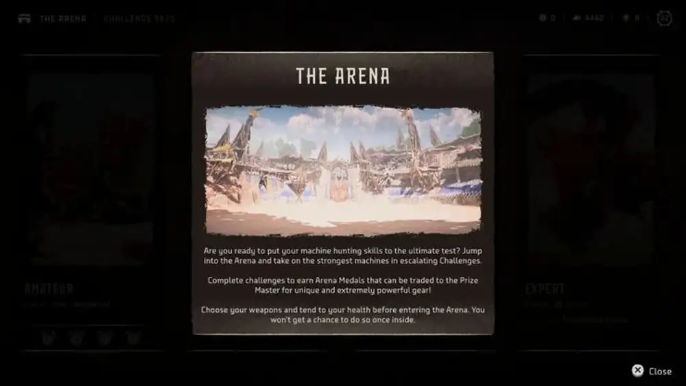 Where to find the Arena in Horizon Forbidden West