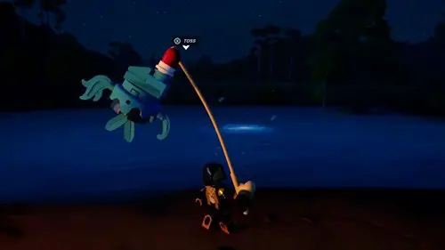 Fishing in LEGO Fortnite