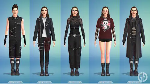 Goth Galore CAS items