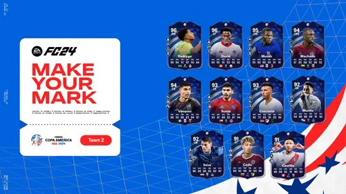 Image of the EA FC 24 Make Your Mark Copa America squad