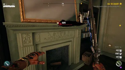 an image of Dead Island 2 gameplay showing the Skope in Curtis's house