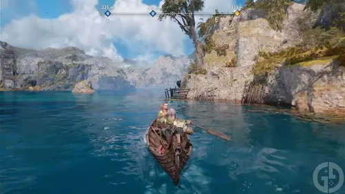 God of War Ragnarok boat exploration