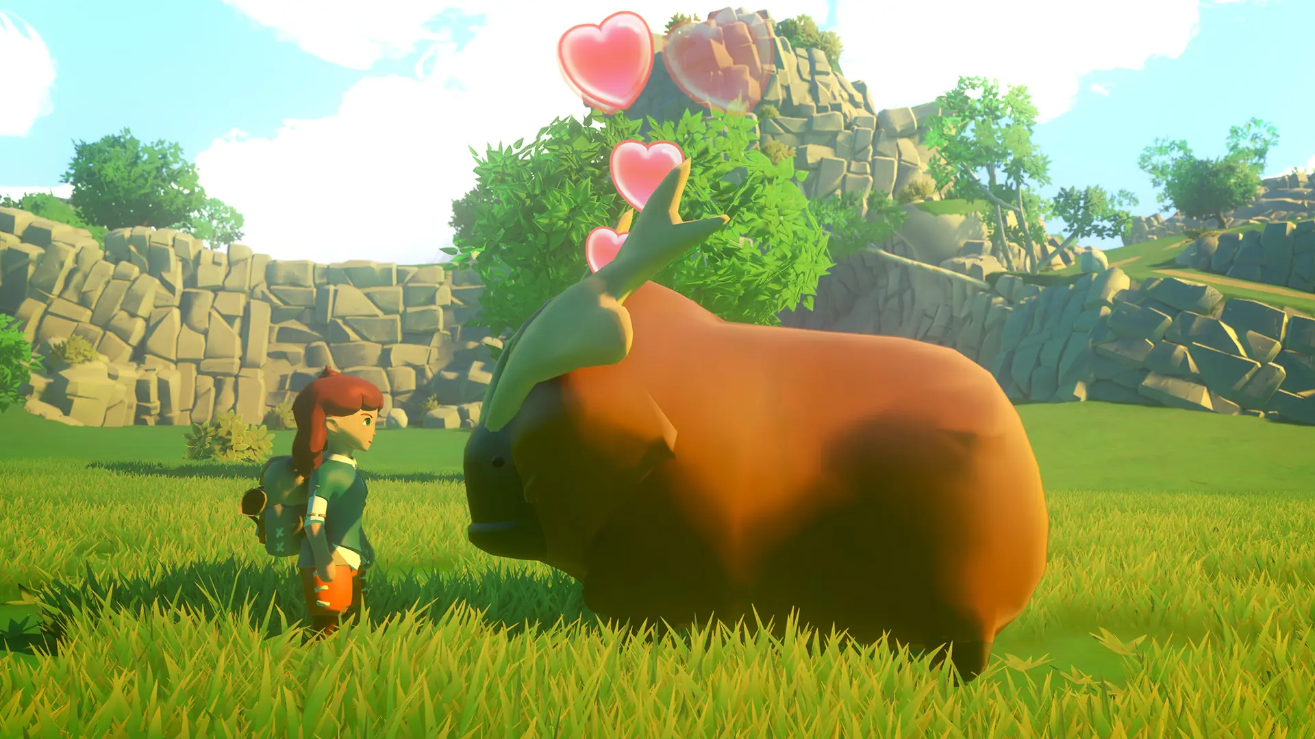 an animal in Yonder: The Cloud Catcher Chronicles, one of the best games like Stardew Valley