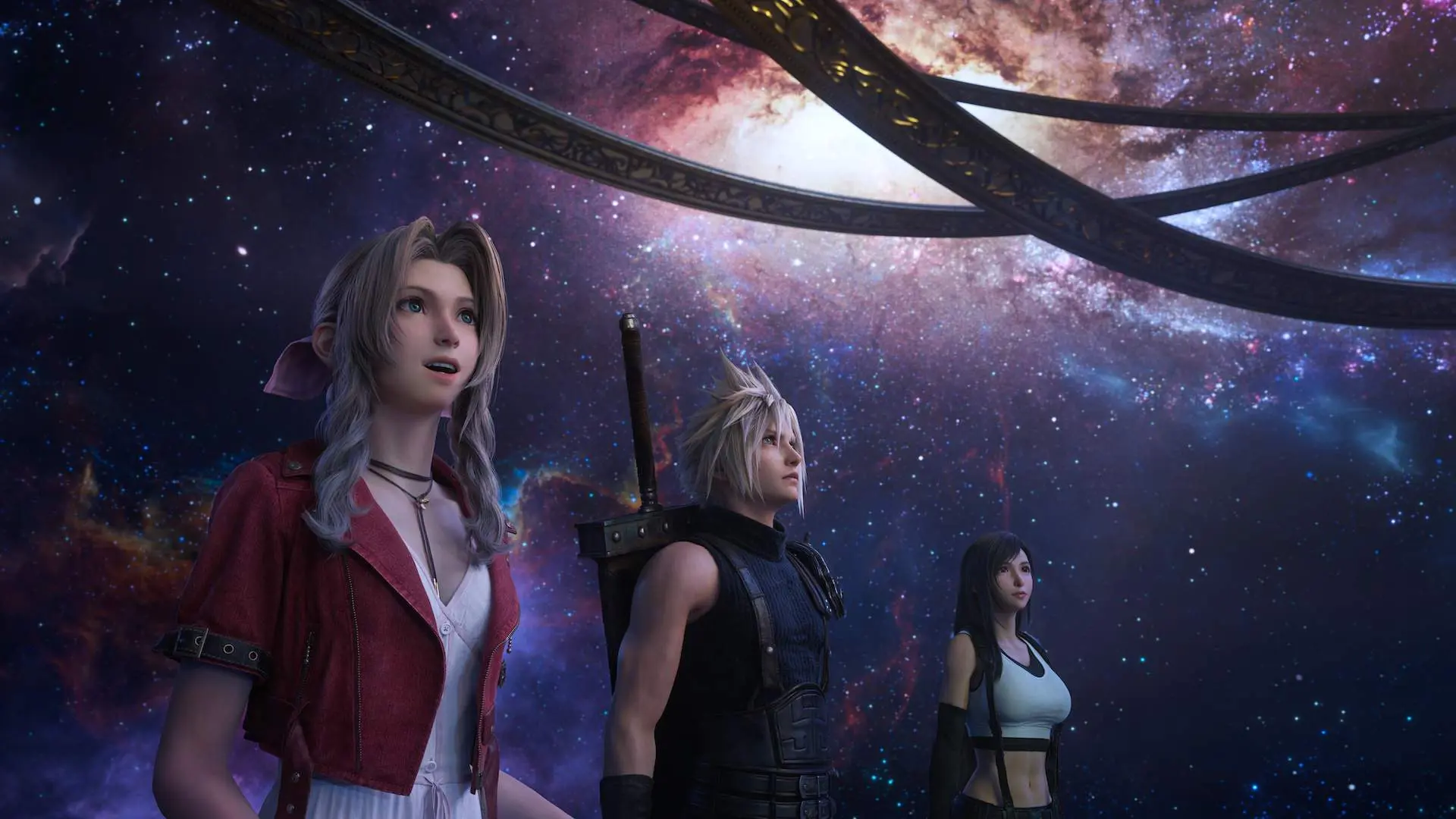 Cloud, Aerith and Tifa in Final Fantasy 7 Rebirth