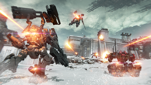 Armored Core 6 screenshot showing combat