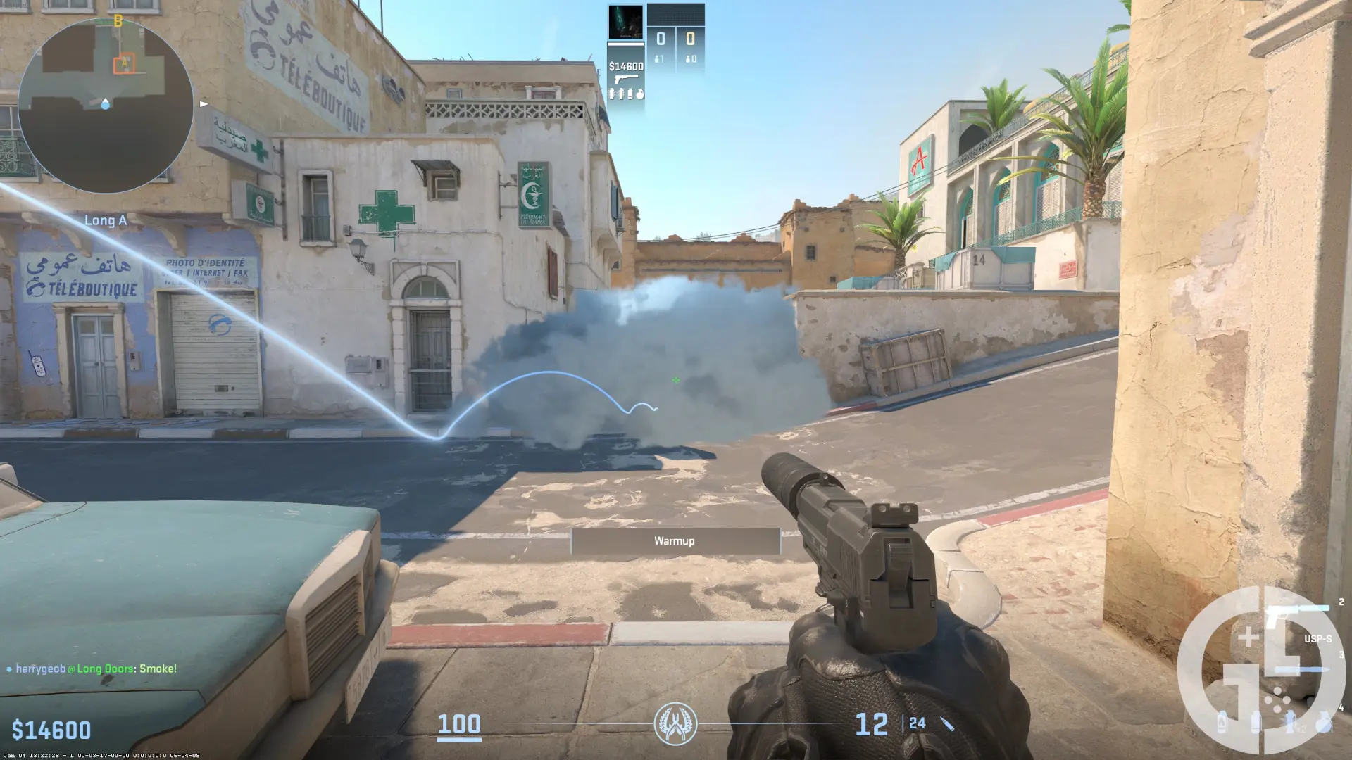 Cs2 Dust2 A Cross Smoke