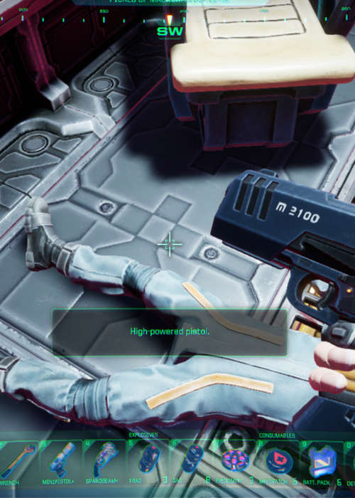 How to get a Magnum pistol in System Shock