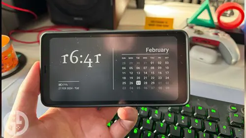 Calendar lock screen on BOOX Palms