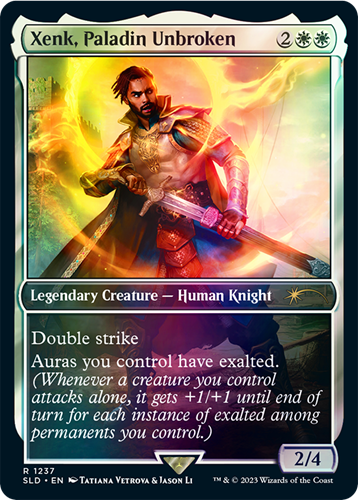 Xenk, Paladin Unbroken DnD Magic the Gathering card