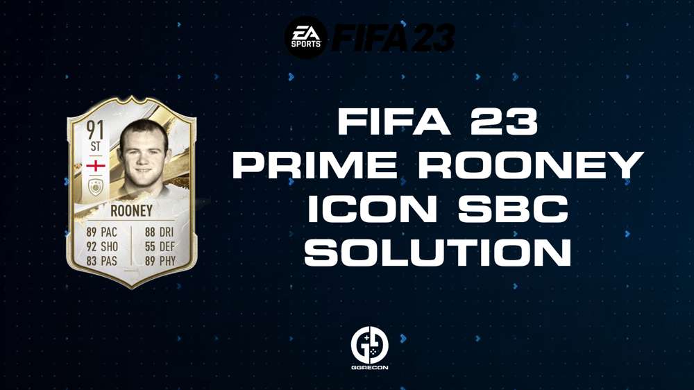 FIFA 23 Rooney Icon SBC Solution