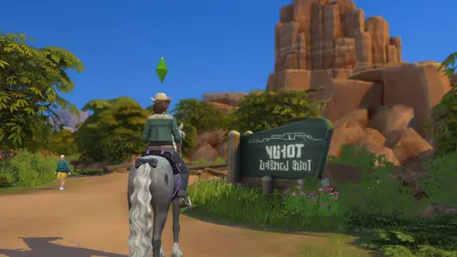 In-game screenshot of Chestnut Ridge in The Sims 4 Horse Ranch