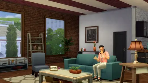 Screenshot of the new ceiling customisation feature in The Sims 4