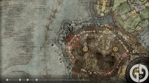 Map of the Enir-Ilim Horned Knight in Elden Ring Shadow of the Erdtree