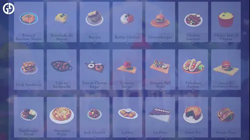 Some of the meals and recipes that can be made in Disney Dreamlight Valley's A Rift in Time expansion