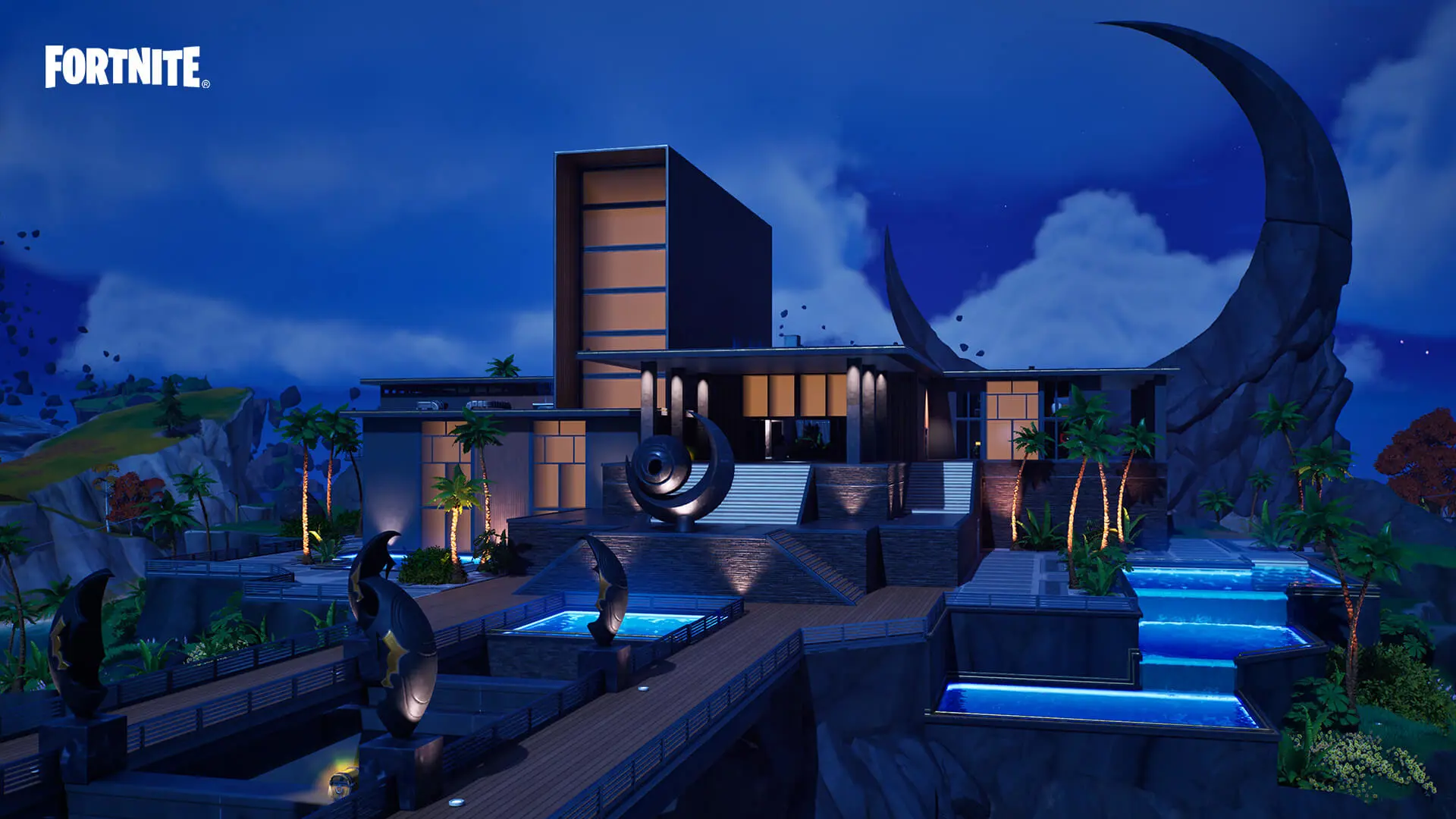 Kado Thorne's Eclipsed Estate POI in Fortnite chapter 4 season 4