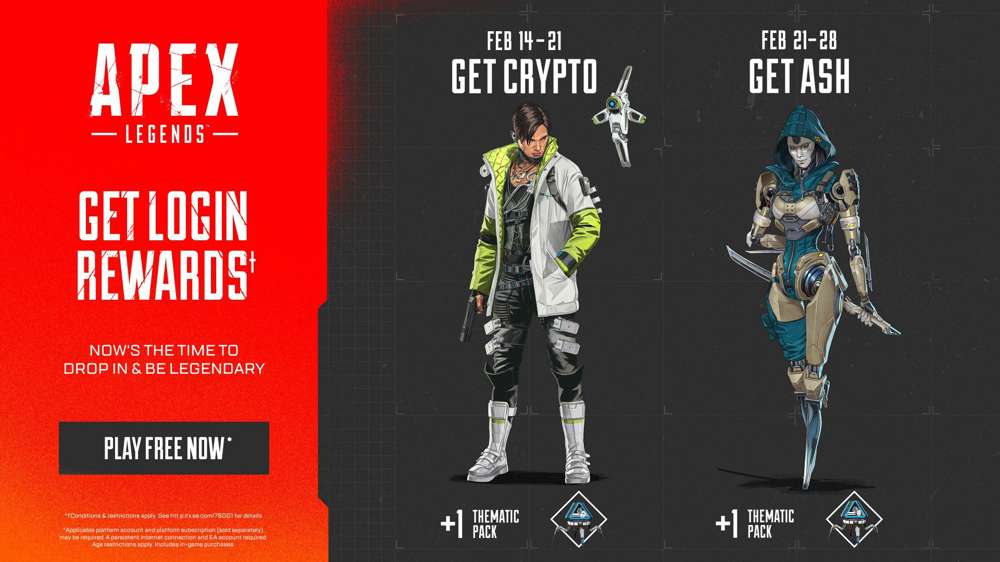 How to get the Apex Legends Anniversary Login Rewards