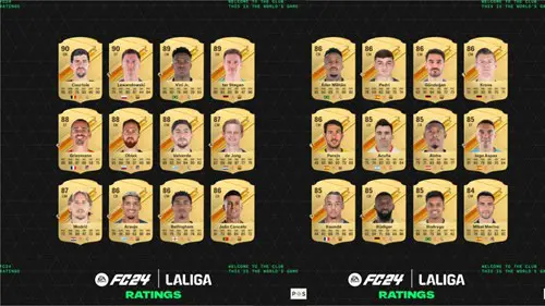 Image of the EA FC 24 LaLiga highest rated players