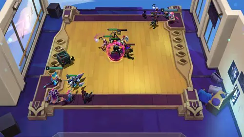 A battle in TFT Remix Rumble.