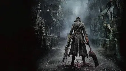 The key art for Bloodborne.