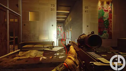 Image of the path to the Nakatani Basement Stairs extract in Escape from Tarkov