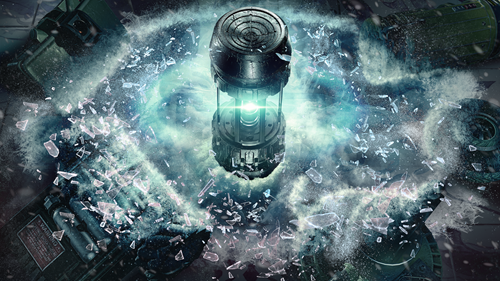 Rainbow Six Siege Deep Freeze Key Art showing the Cryogenic grenade