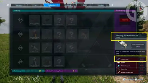 Palworld Homing Sphere Launcher