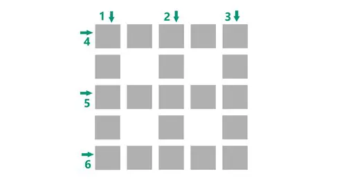 Image of the Waffle answers layout