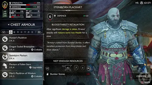 Steinbjorn's armour in God of War Ragnarok