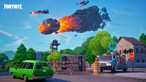 the meteor in Fortnite OG Season 9 and 10