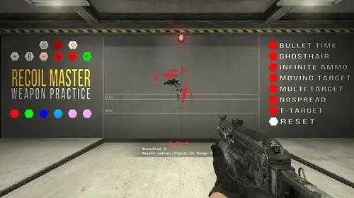 Image of the PP-Bizon spray pattern in CS:GO